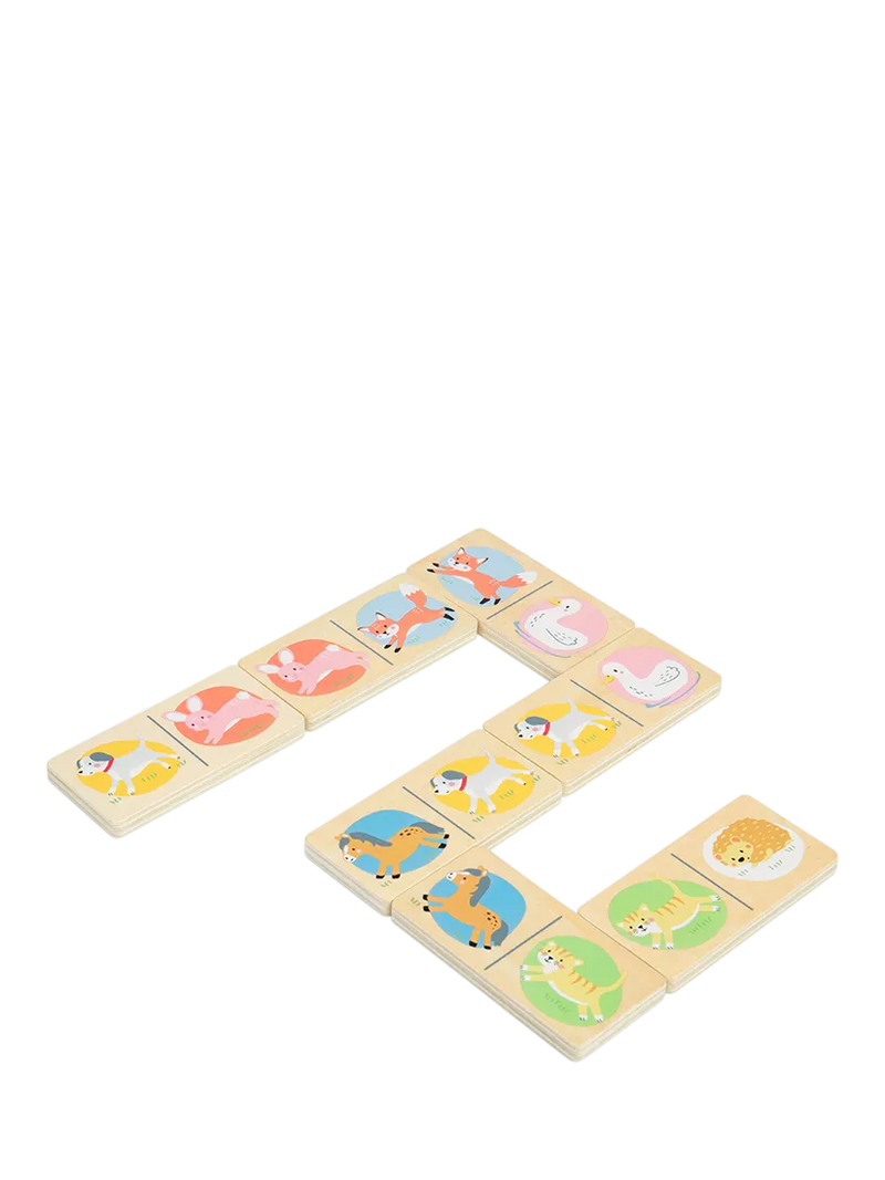 John Lewis farm animal wooden dominoes set (British brand)