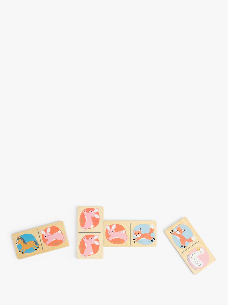 John Lewis farm animal wooden dominoes set (British brand)