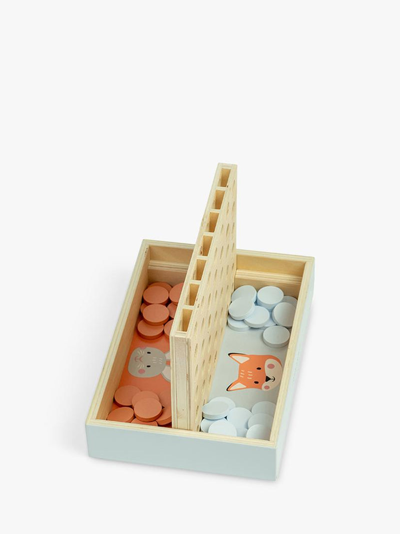 John Lewis wooden Four in a Row game, FSC certified, UK version