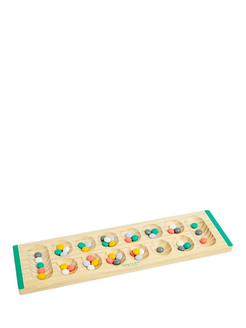 John Lewis wooden Mancala game for kids, imported from the UK