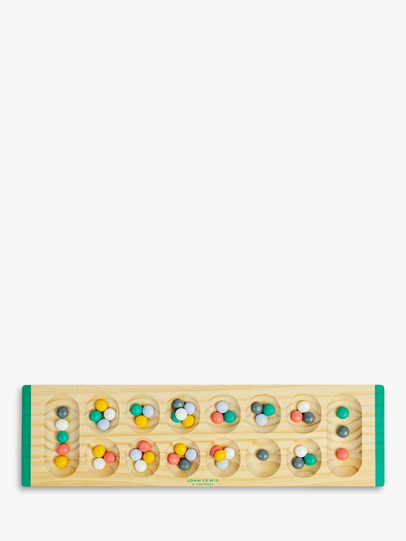 John Lewis wooden Mancala game for kids, imported from the UK