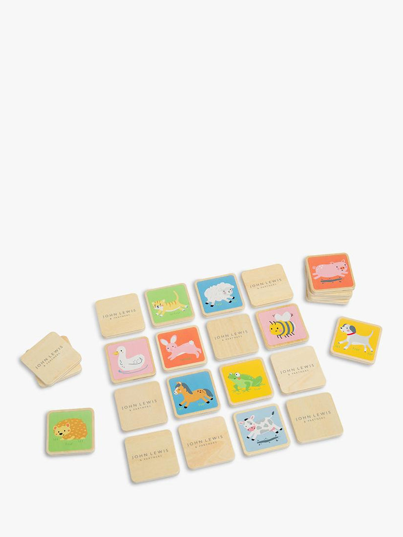 John Lewis kids wooden memory match game, UK version