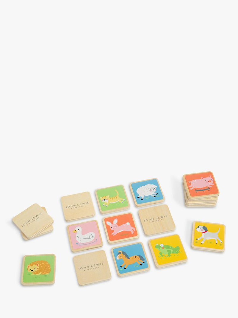 John Lewis kids wooden memory match game, UK version