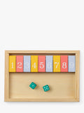 John Lewis wooden Shut the Box game - British product