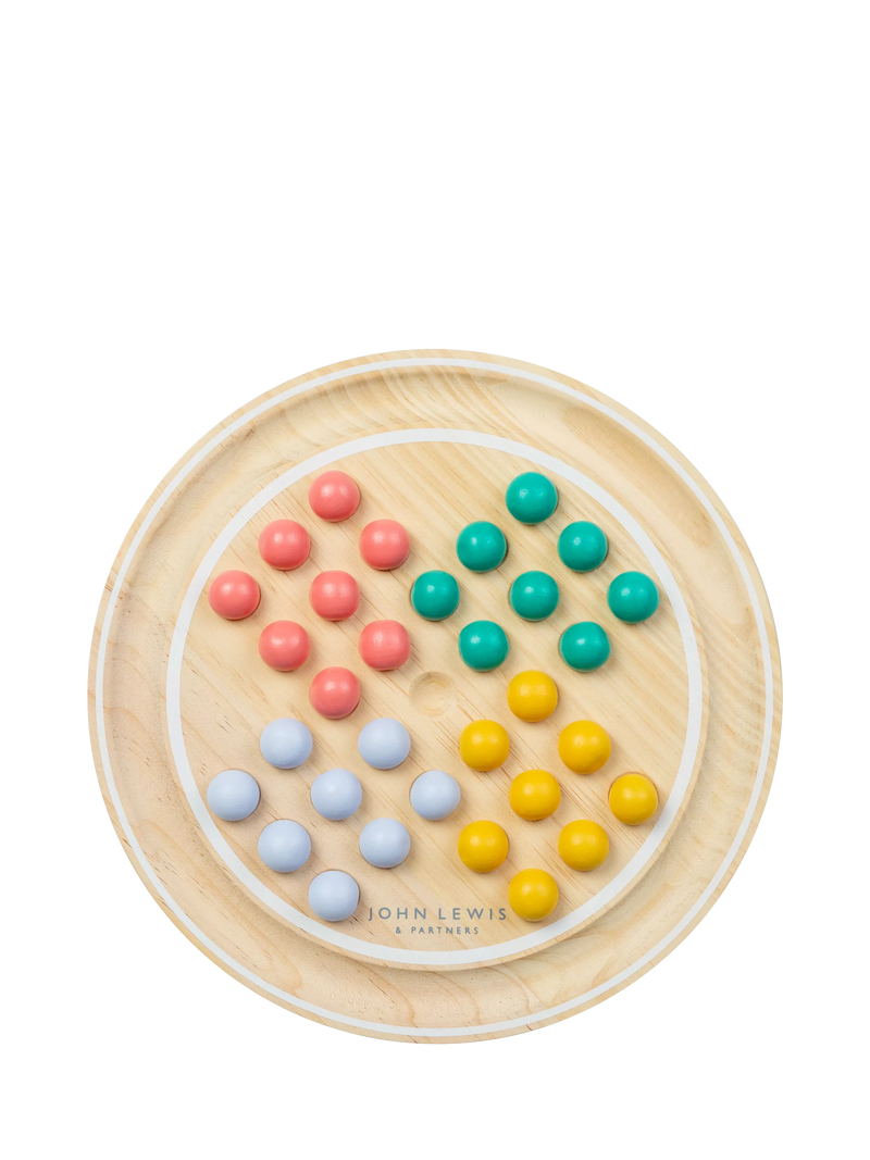 John Lewis wooden solitaire game FSC-certified pine wood, imported from the UK