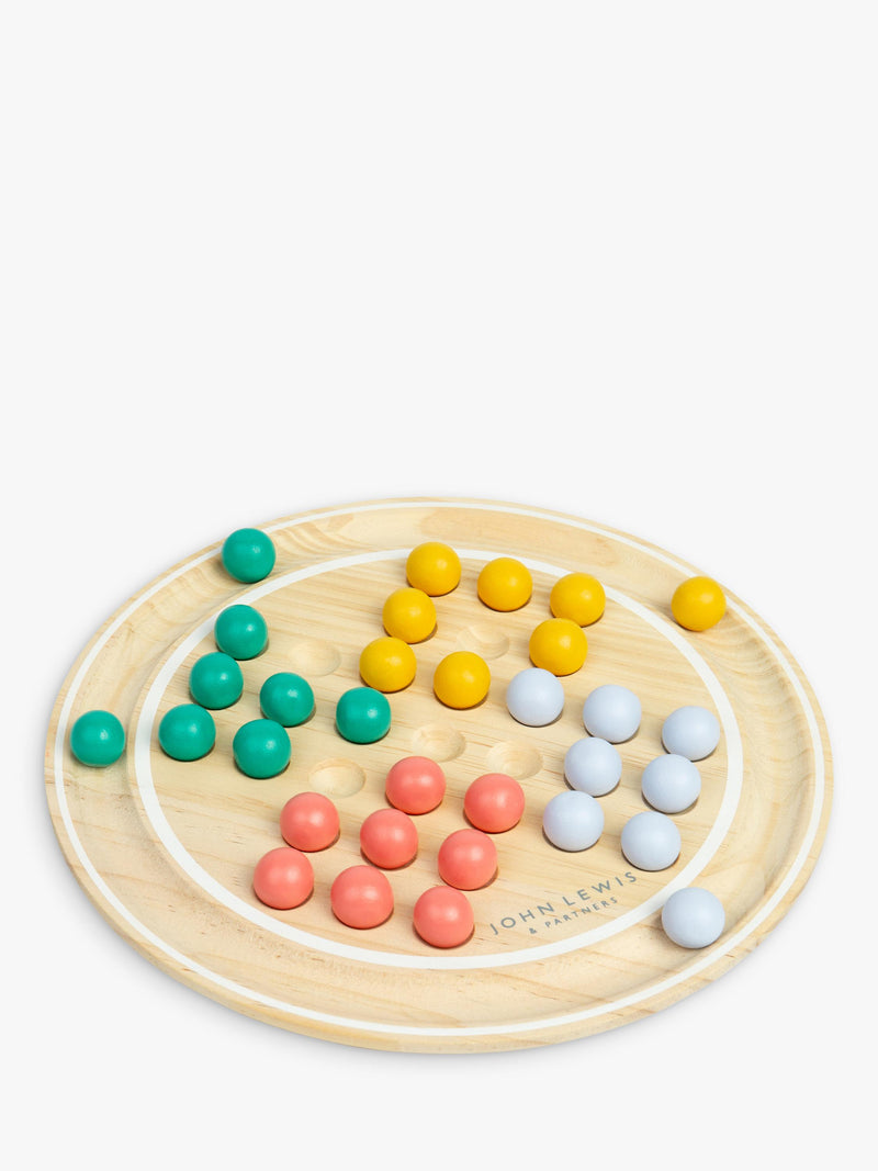 John Lewis wooden solitaire game FSC-certified pine wood, imported from the UK