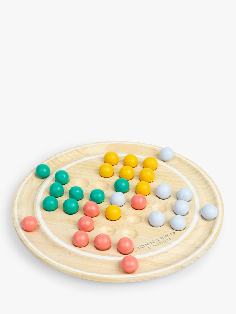 John Lewis wooden solitaire game FSC-certified pine wood, imported from the UK