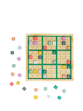 John Lewis kids' wooden Sudoku puzzle game with colorful blocks, imported from the UK