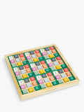 John Lewis kids' wooden Sudoku puzzle game with colorful blocks, imported from the UK