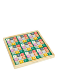 John Lewis kids' wooden Sudoku puzzle game with colorful blocks, imported from the UK
