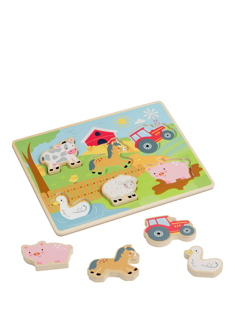 John Lewis wooden farm puzzle - British product