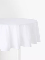 John Lewis John Lewis Fine Cotton Round Tablecloth White - 210cm- Buy online at McGrocer