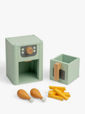 John Lewis wooden air fryer toy sage green, UK version