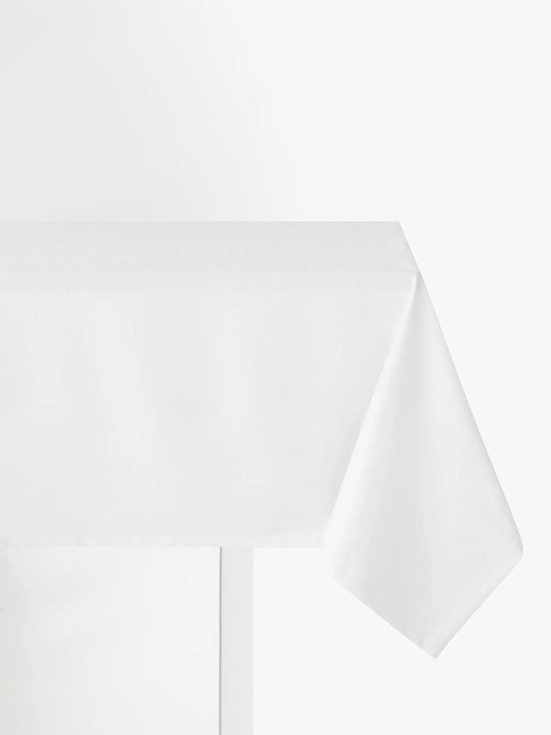 John Lewis white cotton foliage jacquard tablecloth 140x180 cm - British product