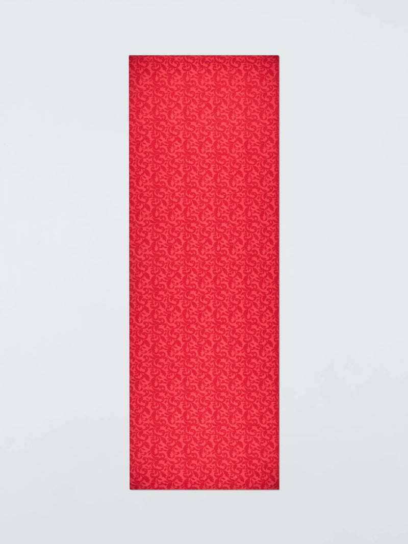 John Lewis Jacquard cotton blend table runner 250cm red - British product