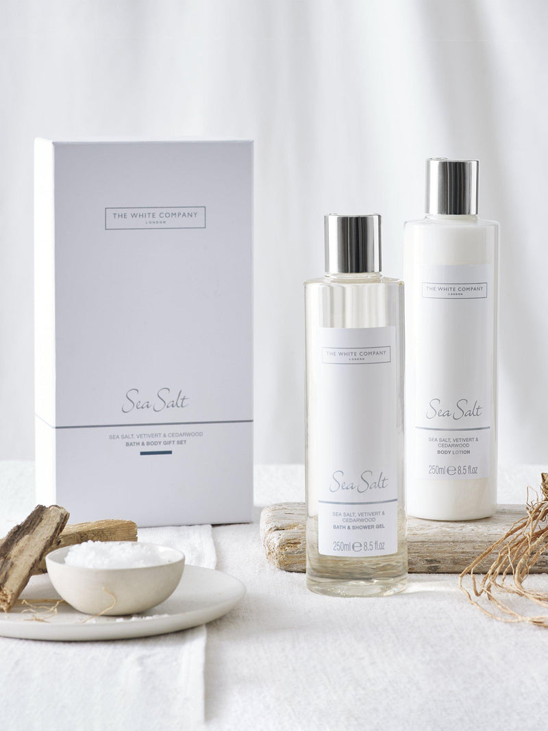 The White Company sea salt bath and body gift set 500ml - British product