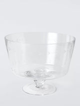 John Lewis John Lewis x Sanderson Footed Glass Trifle Bowl 24cm Clear- Buy online at McGrocer