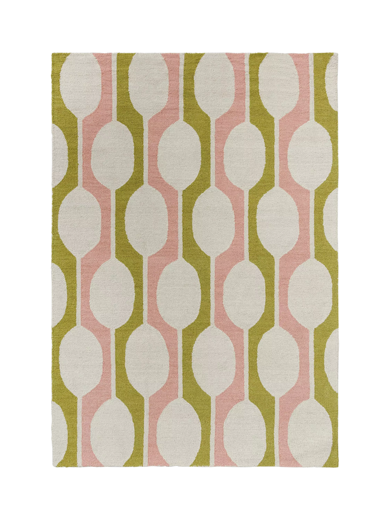 Scion pure wool rug geometric Lichen 180x120cm - British product
