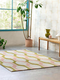 Scion pure wool rug geometric Lichen 180x120cm - British product