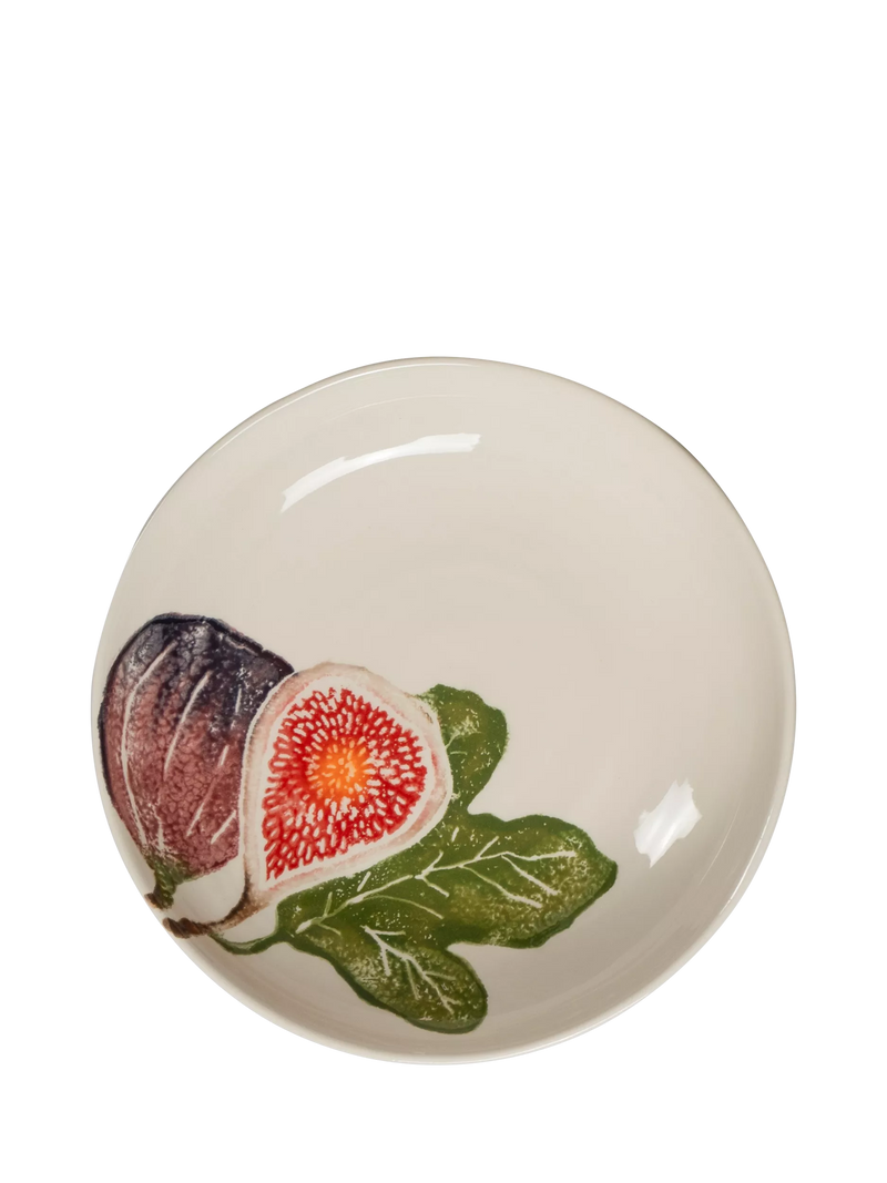 BlissHome earthenware supper bowl fig design 24cm (British brand)