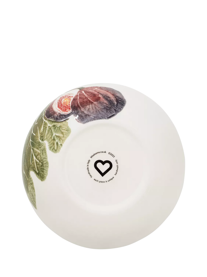 BlissHome fig earthenware salad bowl 25cm, imported from the UK