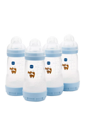 MAM Easy Start Anti-Colic Self-Sterilising Baby Bottles 260ml Pack of 4