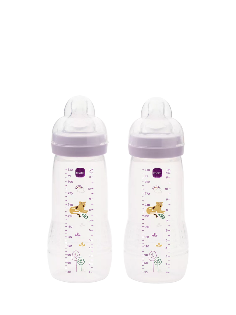 MAM Easy Active Baby Bottles 330ml Pack of 2