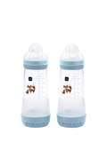 MAM Easy Start Anti-Kolik selbst-sterilisierende Babyflasche, 2er-Pack, 320ml