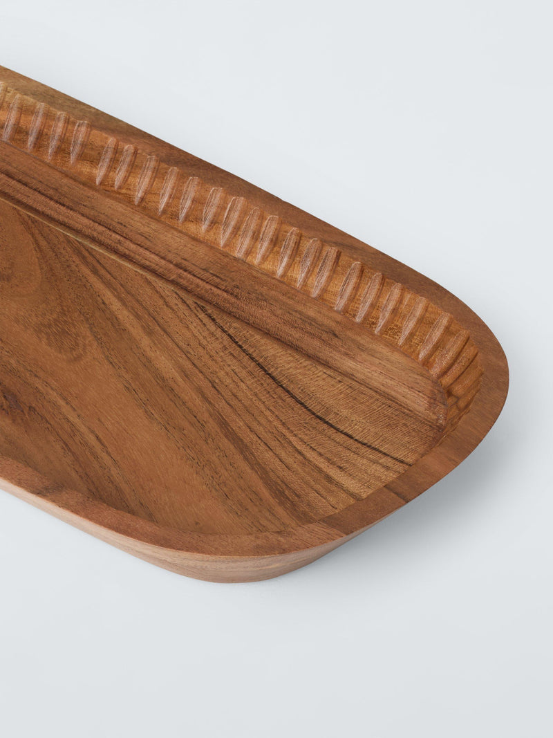 John Lewis Farmhouse Oblong Platter in acacia wood - British product