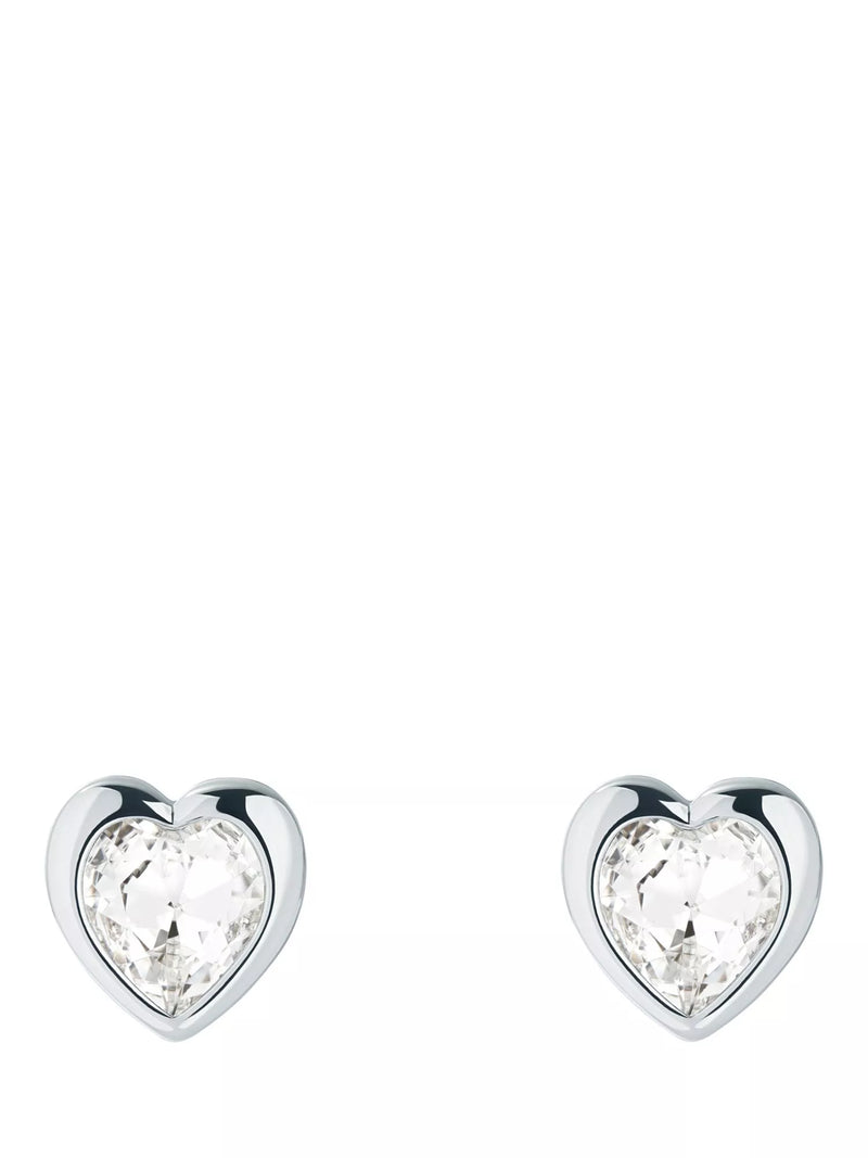Ted Baker heart crystal stud earrings gold tone, UK version