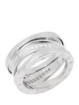 John Lewis Bvlgari B.zero1 Legend Diamond 18ct White Gold Ring Size K- Buy online at McGrocer