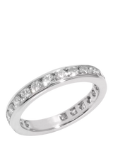 John Lewis Tiffany & Co. Pre-loved Brilliant Cut Diamond Platinum Full Eternity Ring Size I- Buy online at McGrocer