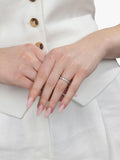 Pre-loved Tiffany & Co. diamond eternity ring in platinum (British brand)