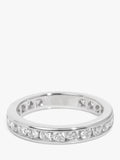 Pre-loved Tiffany & Co. diamond eternity ring in platinum (British brand)