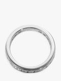 Pre-loved Tiffany & Co. diamond eternity ring in platinum (British brand)