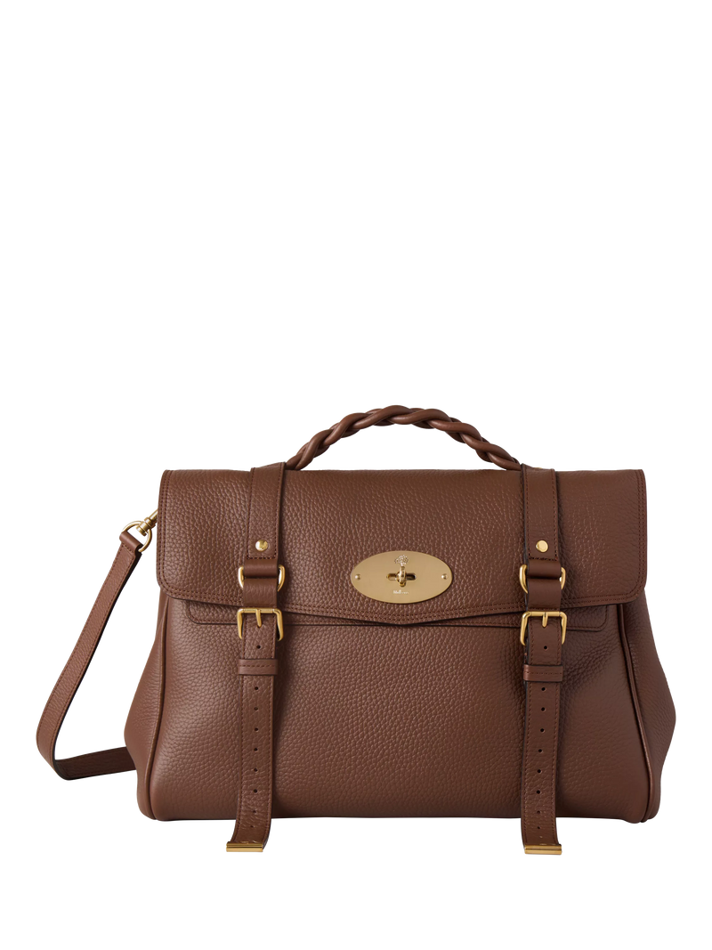 Mulberry Oversized Alexa Heavy Grain Leather Cross Body Bag
