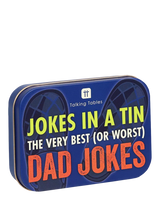 John Lewis Talking Tables Dad Jokes Tin (100 Cards)- Buy online at McGrocer