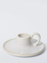 John Lewis John Lewis Ceramic Dinner Candle Holder, Natural- Buy online at McGrocer