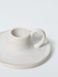 John Lewis ceramic dinner candle holder natural, UK version