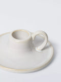 John Lewis ceramic dinner candle holder natural, UK version