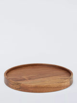 John Lewis John Lewis Acacia Wood Candle Plate Large- Buy online at McGrocer