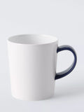 John Lewis short bone china mug in cobalt, imported from the UK