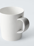 John Lewis short bone china mug 295ml white grey, UK version