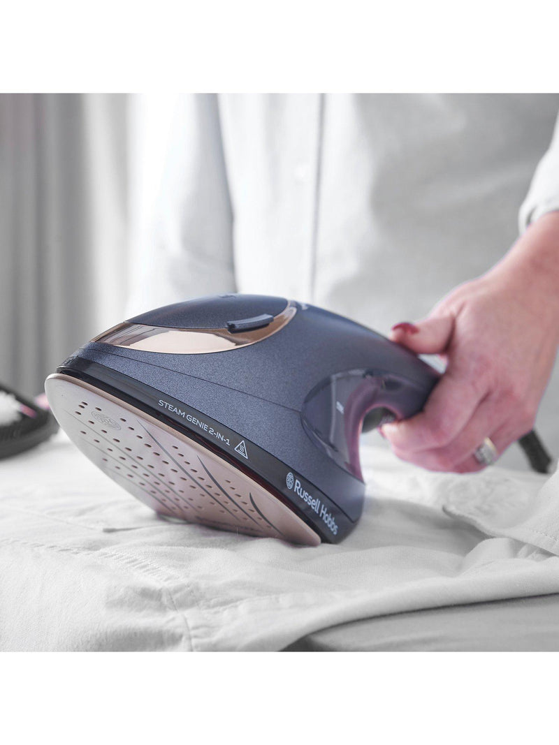 Russell Hobbs Steam Genie 2-in-1 handheld steamer blue - British product