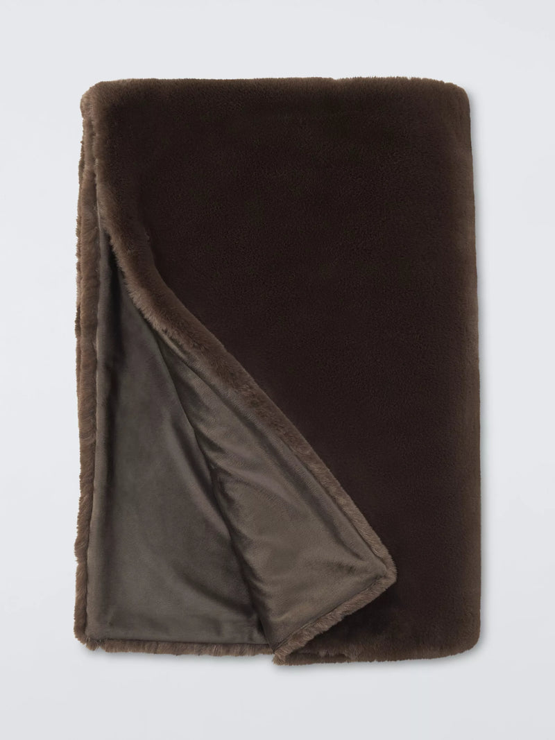 John Lewis Faux Fur Throw 200 x 150cm