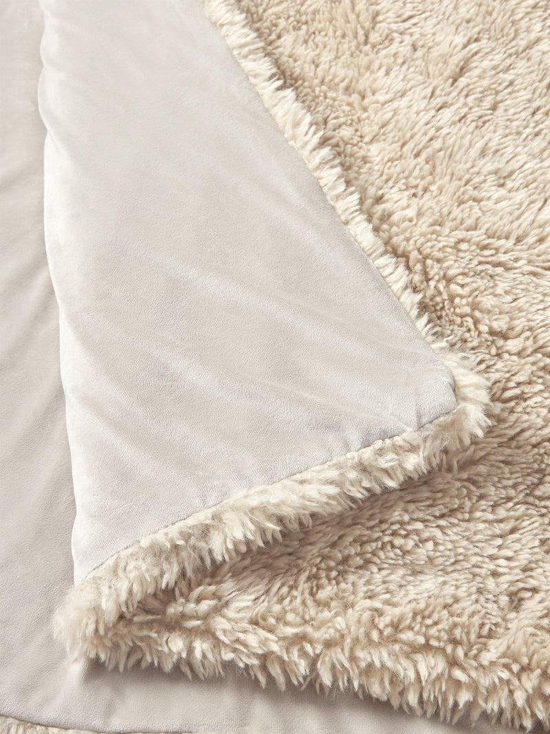 John Lewis curly fur throw 200x150cm, UK version