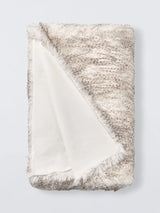 John Lewis John Lewis Ostrich Faux Fur Throw White/Multi 200 x 150cm- Buy online at McGrocer
