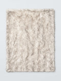 John Lewis Ostrich faux fur throw white/multi 200x150cm (British brand)