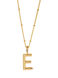 Edge of Ember Gold Initial Pendant Necklace