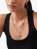 Edge of Ember red garnet heart necklace, imported from the UK